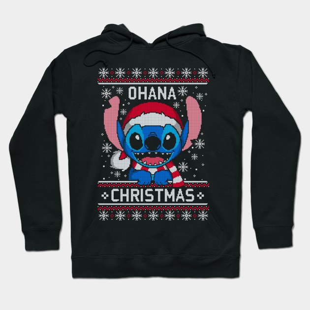 Ohana Christmas ugly sweater Hoodie by NemiMakeit